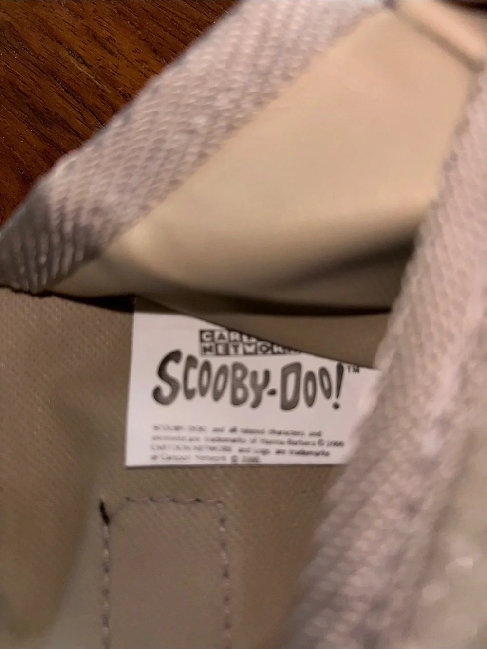 Scooby-Doo 2000 Axius Cartoon Network Beige Snack or Lunch Bag